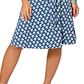 Vestido Brittany Leota Feminino em Sunrise Geo Sea of ​​Belize Marshmallow Azul Tamanho P