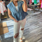 &Merci - Denim Babydoll Top