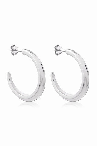 Astor & Orion - Women's Crescent Large Hoops Earrings