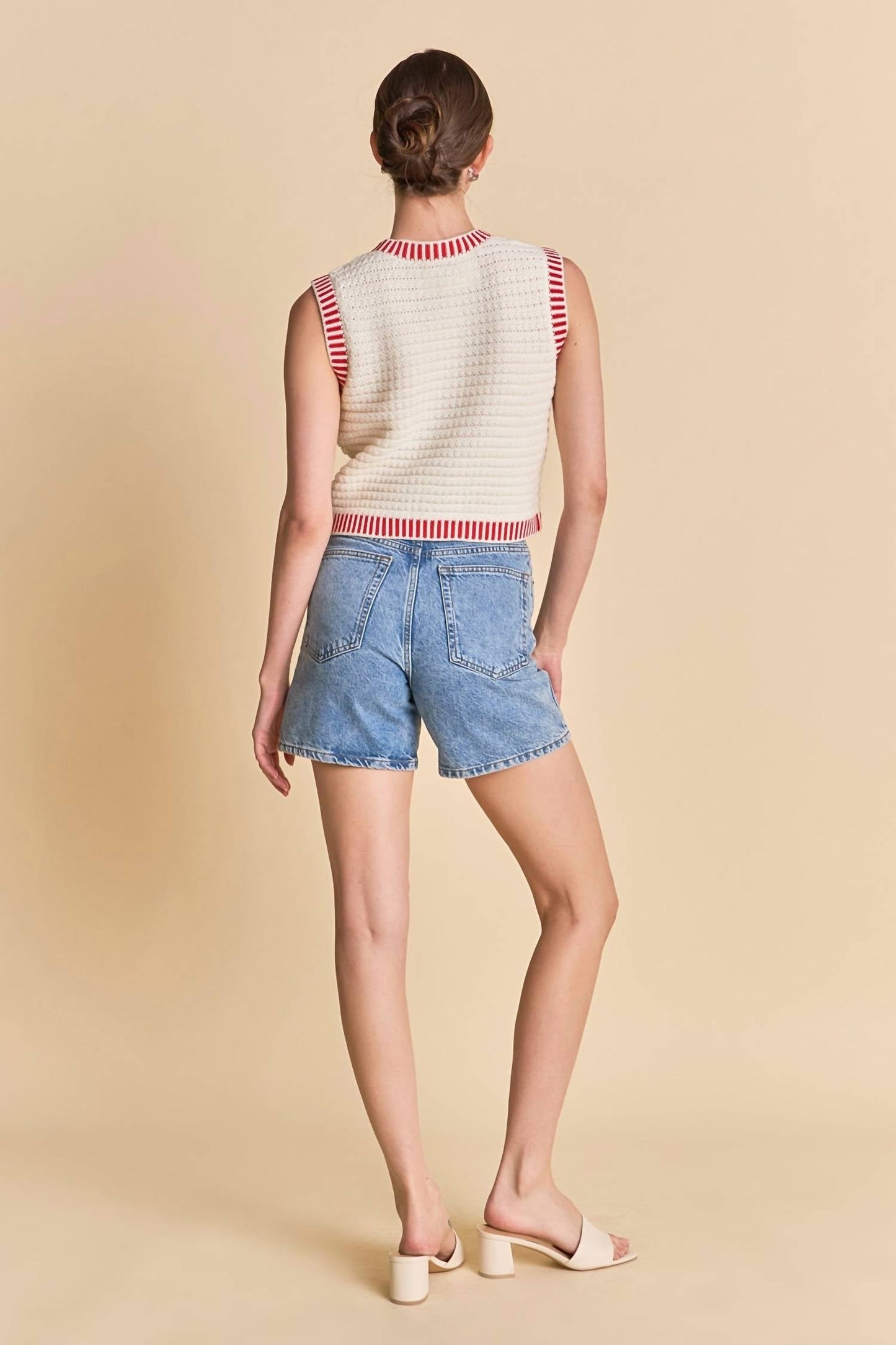 English Factory - Women's Knit Border Top