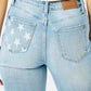 Judy Blue - Boyfriend Mid Rise Star Pocket Jeans