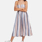 Free People - Lilah Striped Pastel Cotton Dress Bohemian Fit And Flare