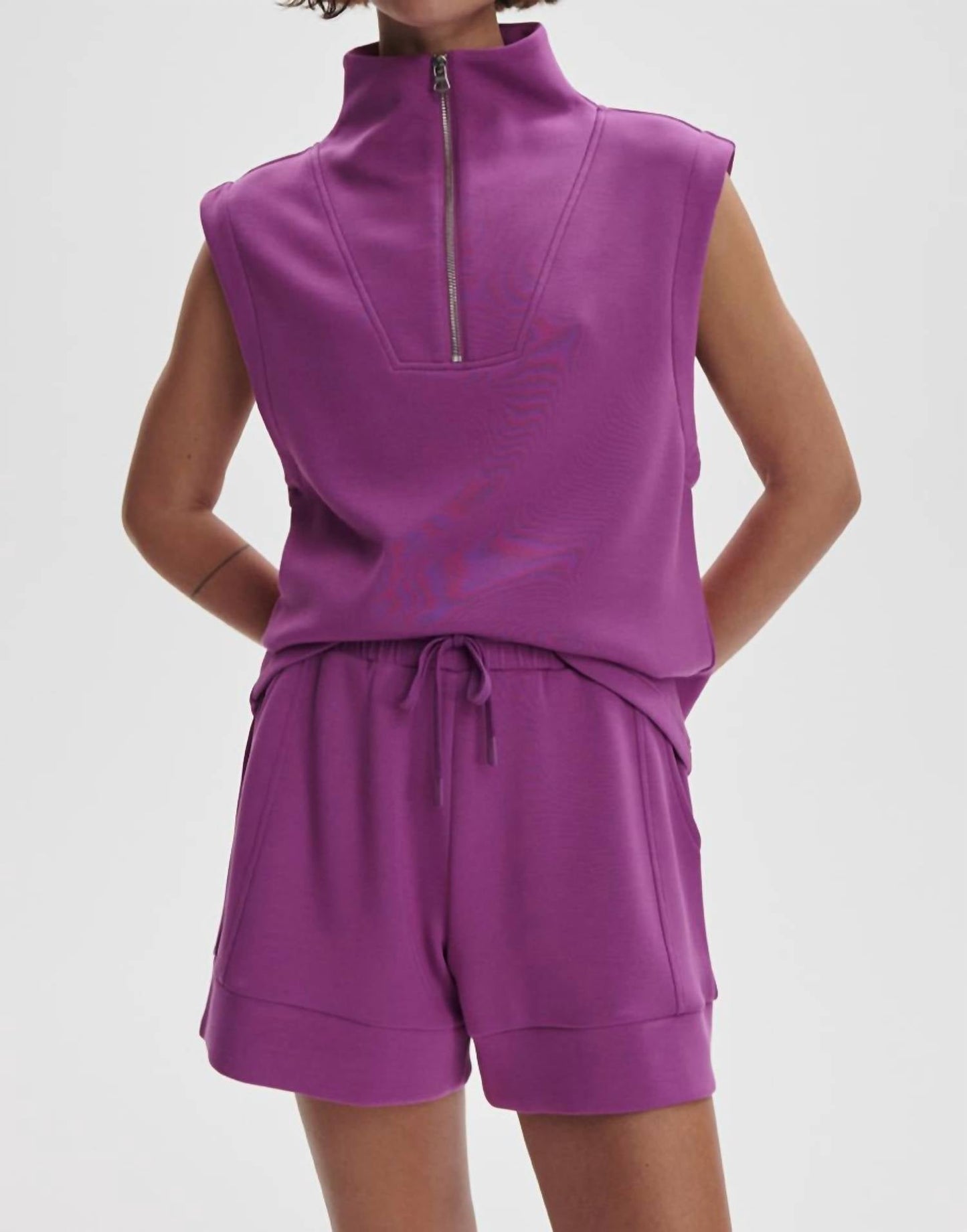 Varley - Magnolia Half Zip Tank Top