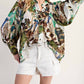 Ee:Some - Maven Patterned Button Down Blouse
