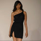 Sherri Hill - Sequin Fully Embellished Asymmetrical One Shoulder Dress