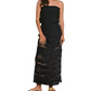 Elan - Wymara Crochet Strapless Maxi Dress
