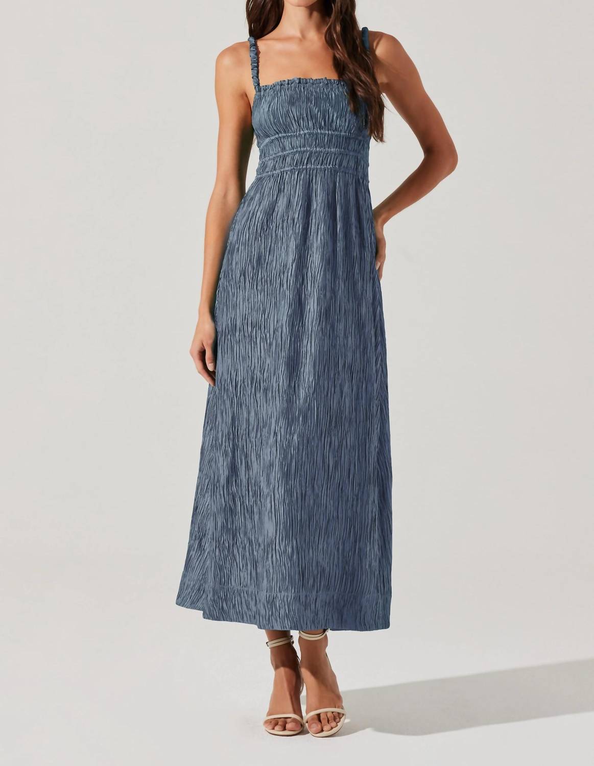 Astr - Neelam Smocked Open Back Dress