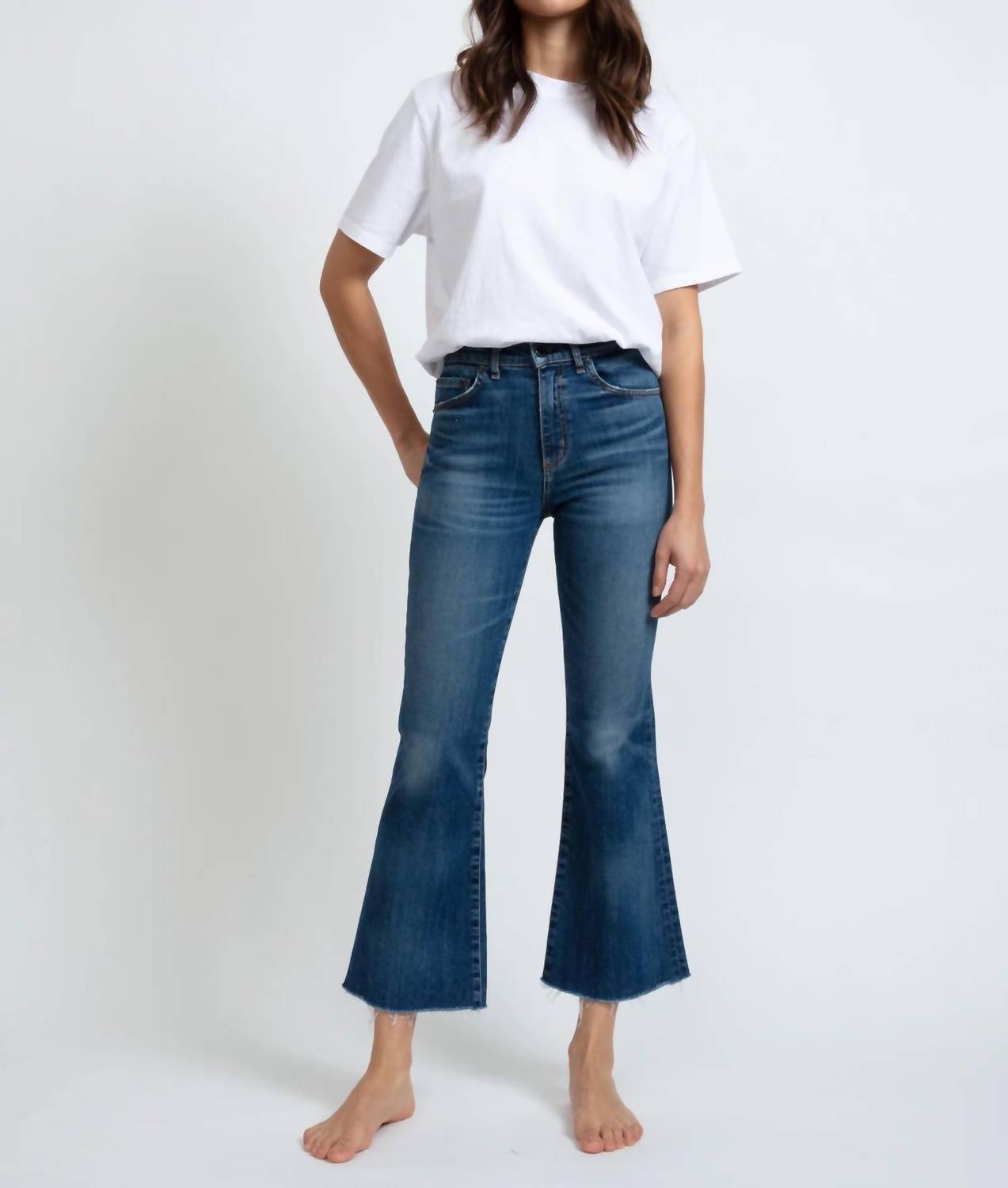 Askk Ny - Geek Crop Flare Jean