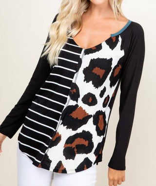 A.Gain - Listrado com estampa animal