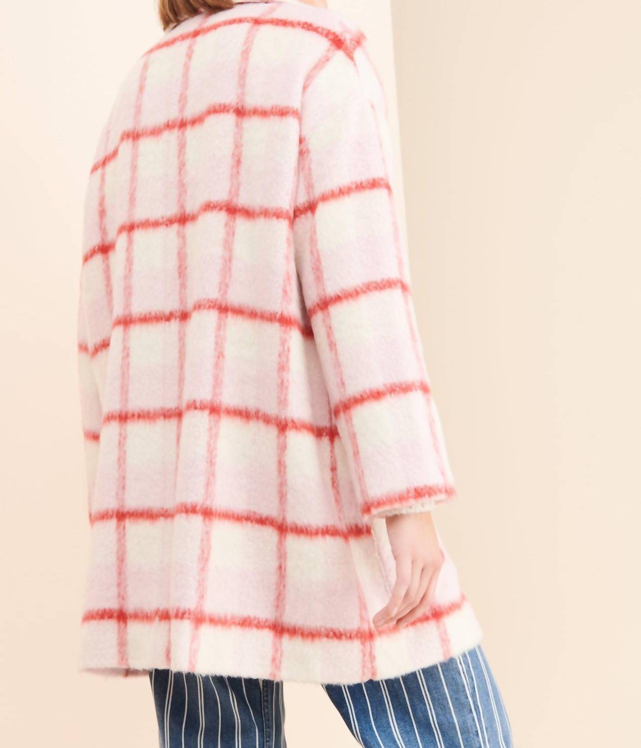 Eva Franco - Strawberry Plaid Coat