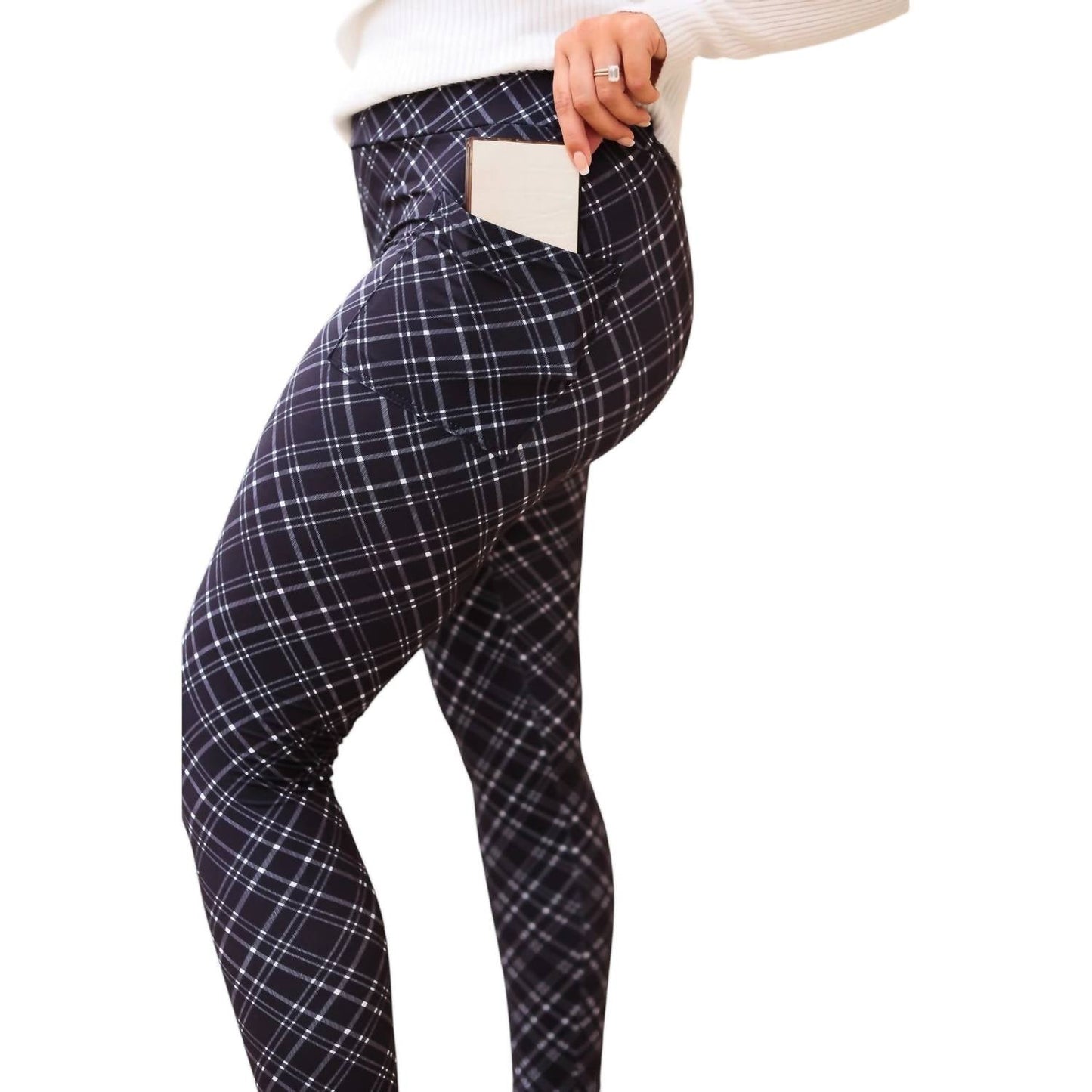 Julia Rose - Jillian Plaid Leggings