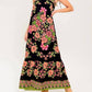 Flying Tomato - Printed Woven Maxi Dress