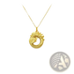 24k Gold Ouroboros Dragon Infinity Pendant Necklace