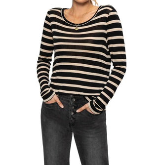 Santuário - Camiseta feminina listrada