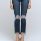 L'Agence - Calça jeans skinny Highline Destructed de cintura alta