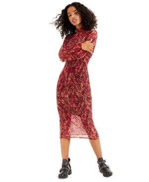 bar-iii-womens-printed-mock-neck-midi-mesh-dress