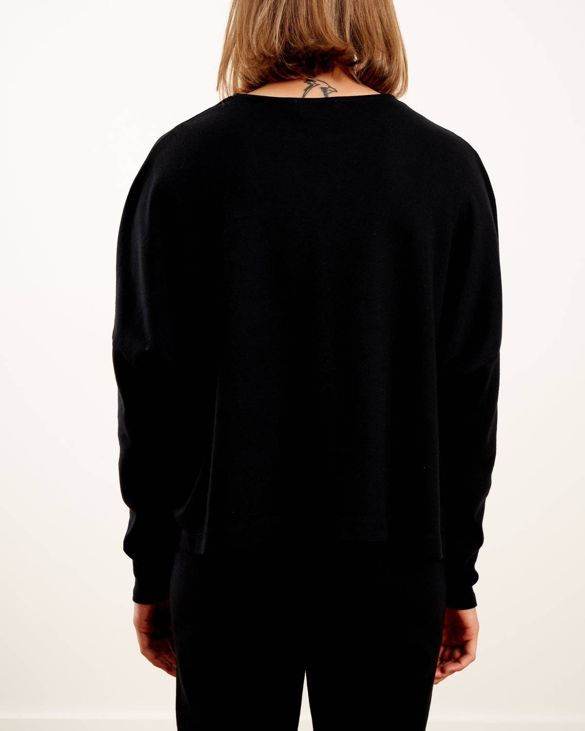 Grp1 Knits - Oversized Cropped Pullover Sweater