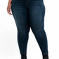 1822 Denim - High-rise Pull-on Skinny Ankle Jeans - Plus