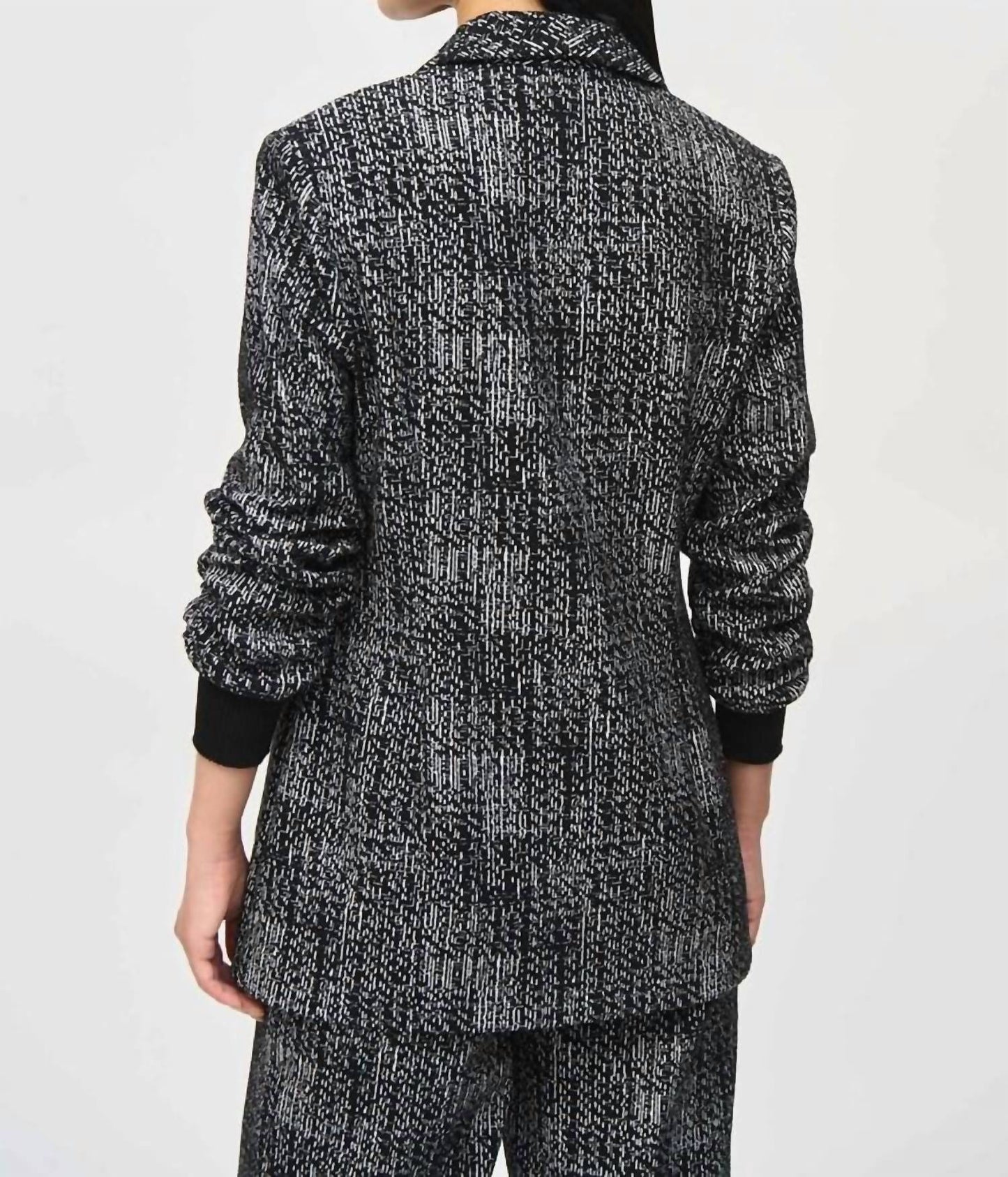 Joseph Ribkoff - Tweed Knit Fitted Blazer