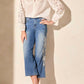 Tribal - Audrey Girlfriend Crop Jeans With Embroidery