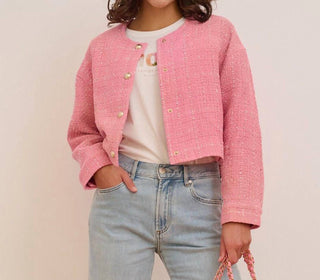 Esqualo - Casaco Boucle Cropped