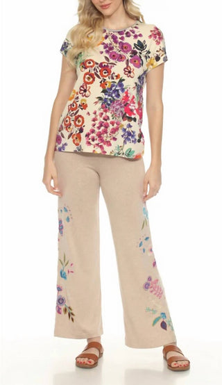 Johnny Was - Calça Shilo Cozy de perna larga