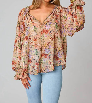 Buddylove - Blusa Mandy Manga Longa Vintage