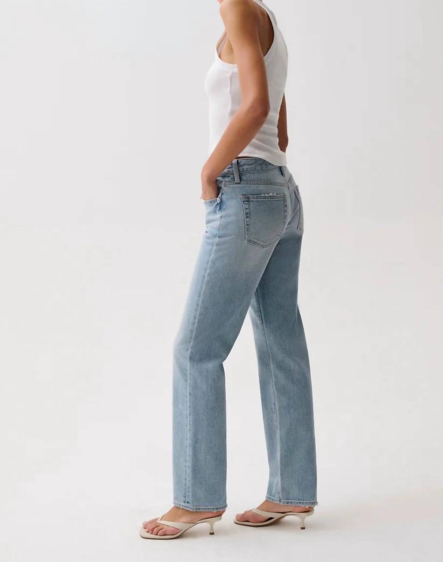 Pistola - Issa Mid Rise Relaxed Straight Jeans