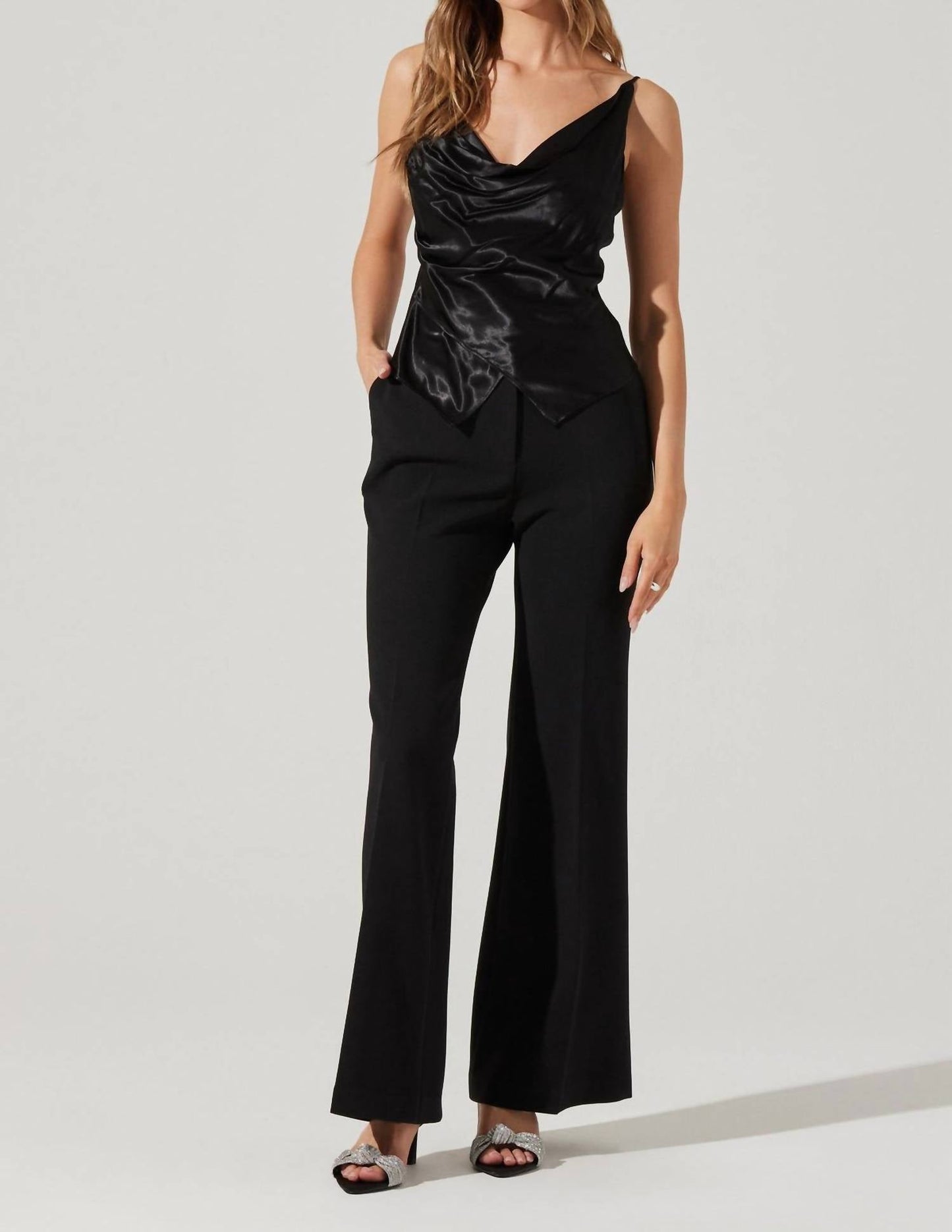 Astr - Lawson Flared Dress Pants