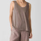 Eileen Fisher - Regata de malha de linho orgânico com decote redondo
