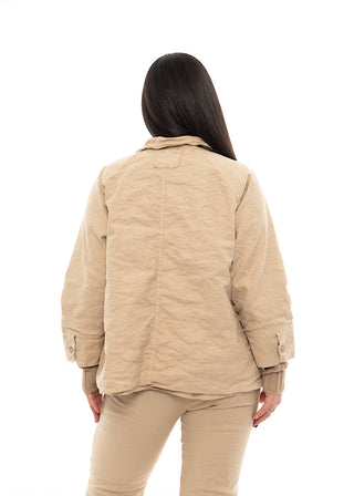 Aequamente - Jaqueta de algodão amassada