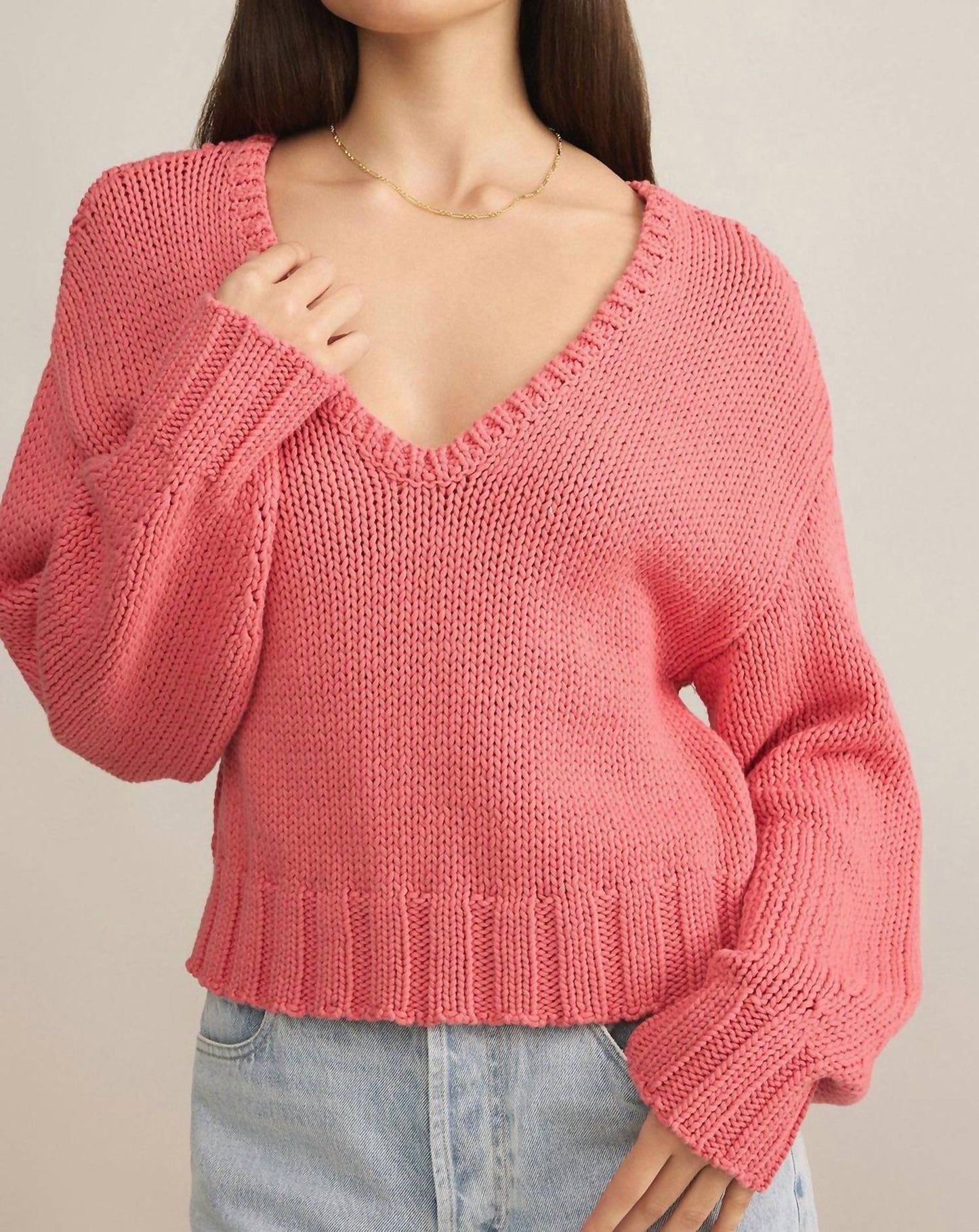 Z Supply - Vida Long Sleeve V-neck Sweater