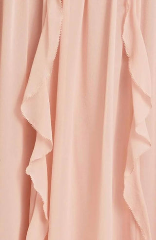 Veronica Beard - Vestido longo com decote halter e babados Lucine em crepon de seda