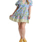 Umgee - Floral Ruffle Sleeve Tunic Dress