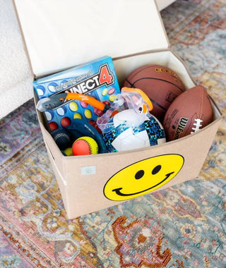 A Nice House - Caixa de brinquedos dobrável e caixa de armazenamento para crianças