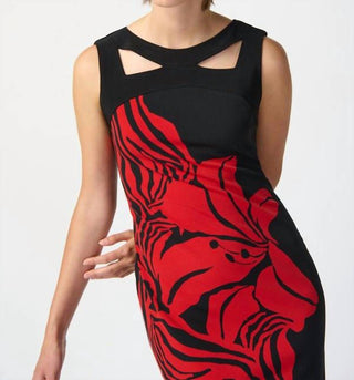 Joseph Ribkoff - Vestido Floral de Crochê