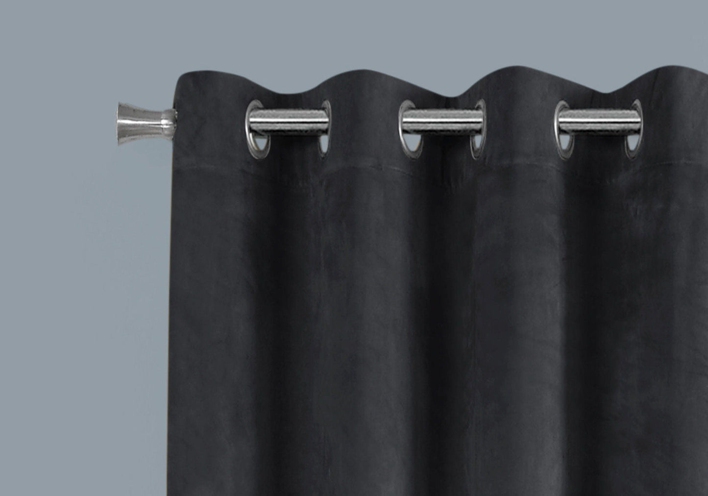 2 Pieces Set Room Darkening Curtain Panels with Grommet - Contemporary Style