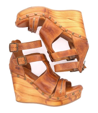 Bedstu - Women's Princess Wooden Wedge Sandal