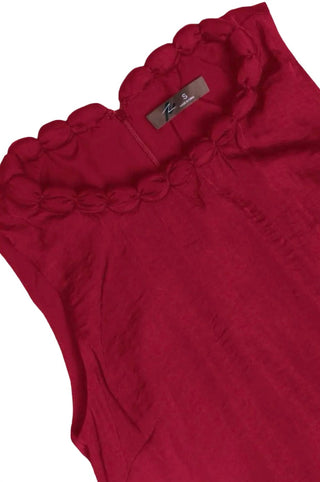 Naked Zebra - Neckline Accent Mini Shift Dress