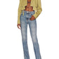 Grlfrnd - HARLOW HIGH RISE SLIM BOOT JEAN WITH SLIT