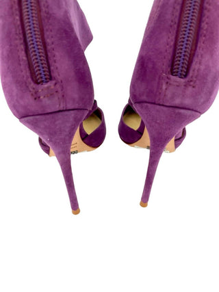 Schutz - Sapatos Femininos de Camurça, Couro, Bico Fino, Salto Agulha