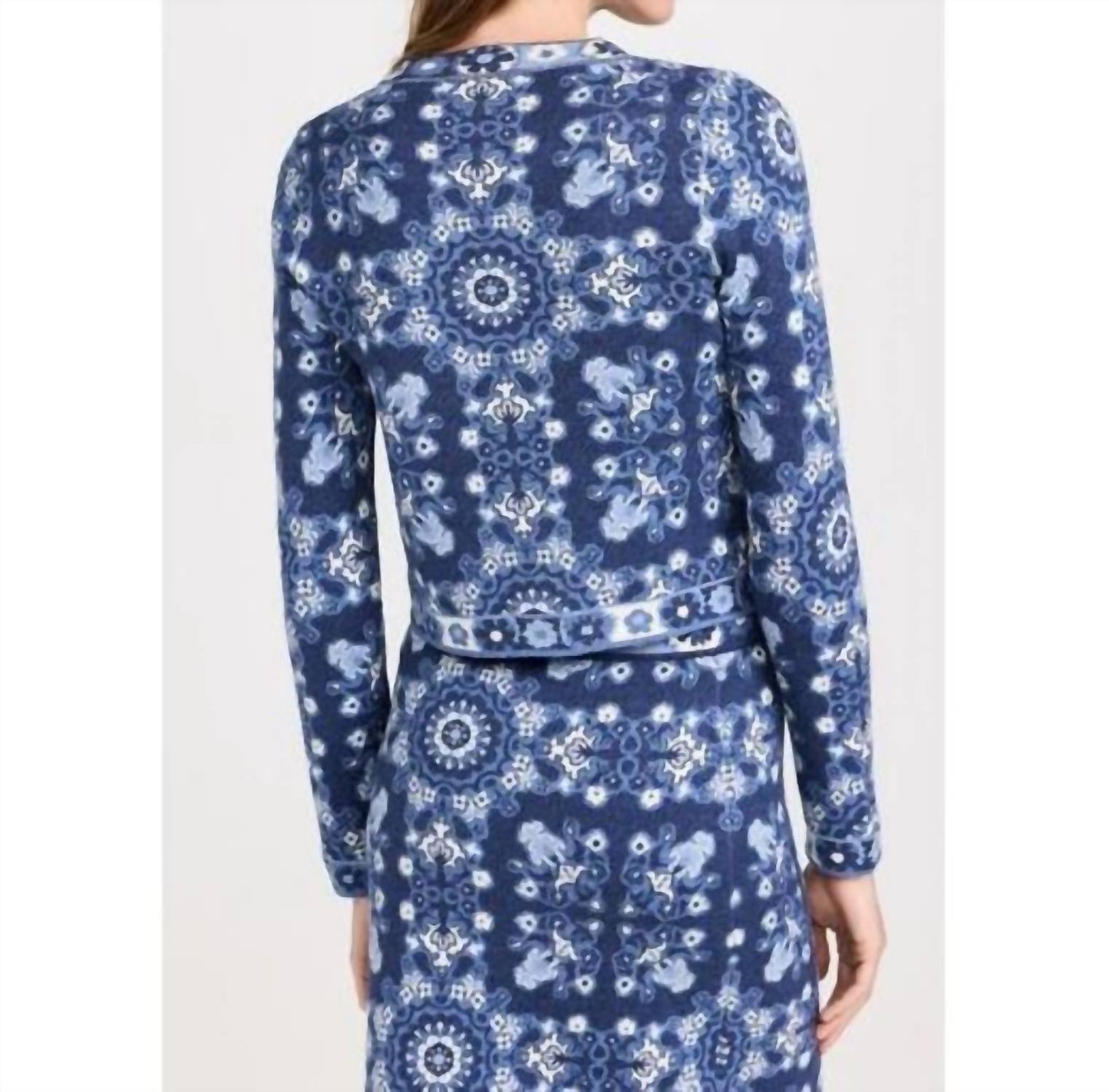 Cara Cara – Suéter feminino Livi Rita de algodão azulejo