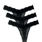 Titov - Women's One Size 3 Pack Lace Thongs