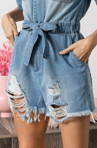 Bibi - Debbie Denim Romper
