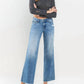 Vervet By Flying Monkey - Olivia Mid Rise Wide Leg Jeans