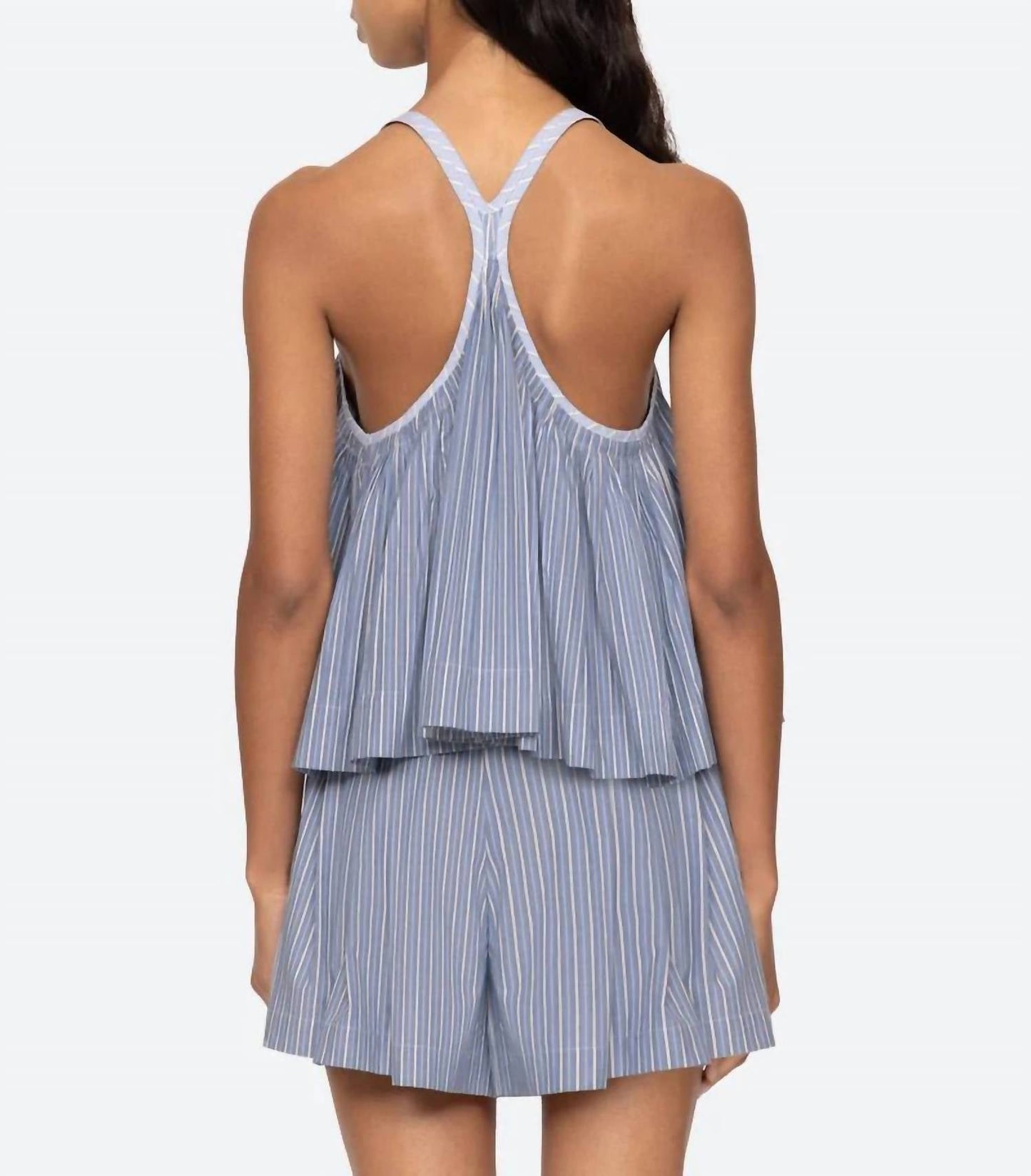 Sea - Helmi Striped Shirting Tank