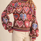&Merci - Hearts Crewneck Sweater