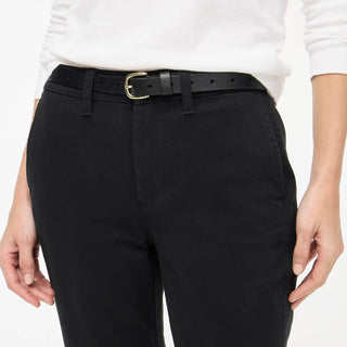 J.Crew - Calça Chino Girlfriend de cintura alta