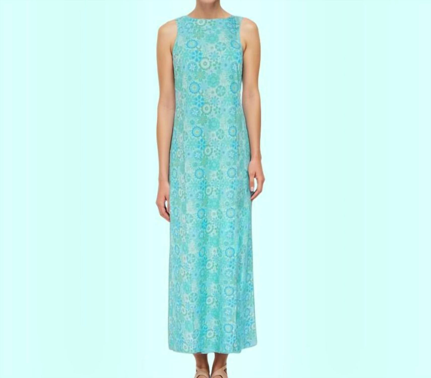 Katherine Way - Charleston Boat Neck Maxi Dress