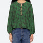 Sea - Joan Print Tie Front Top
